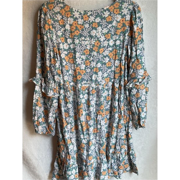 Haven Hearts Dresses & Skirts - Floral Prairie Dress Womens Medium Long Sleeve Colorful Cottagecore  Boho